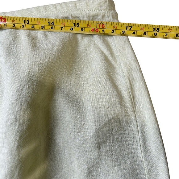 Eileen Fischer Yellow Linen And Rayon Skirt Size L - Picture 4 of 6